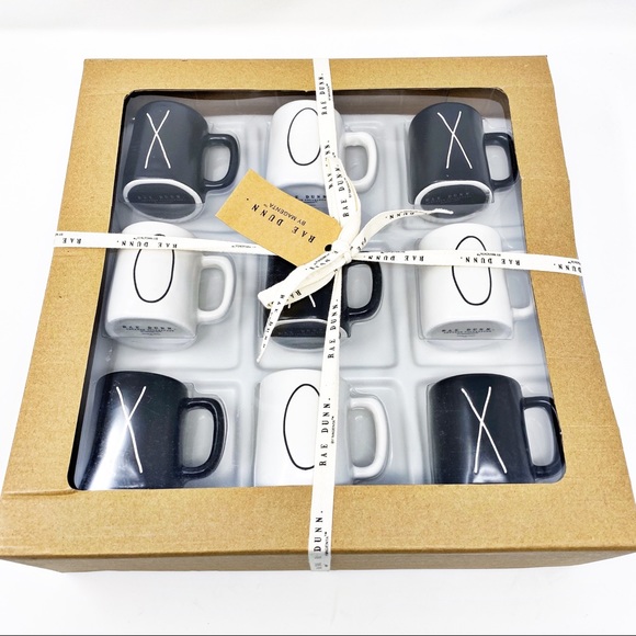Rae Dunn Other - NWT Rae Dunn Tic Tac Toe Ceramic Cup Game Set
